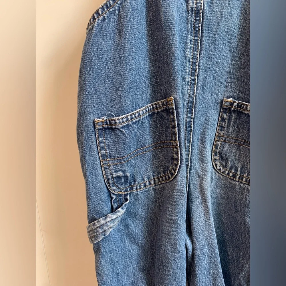 Vintage Faded Glory‎ Carpenter Denim Overalls Kids Baby Size 24 Months